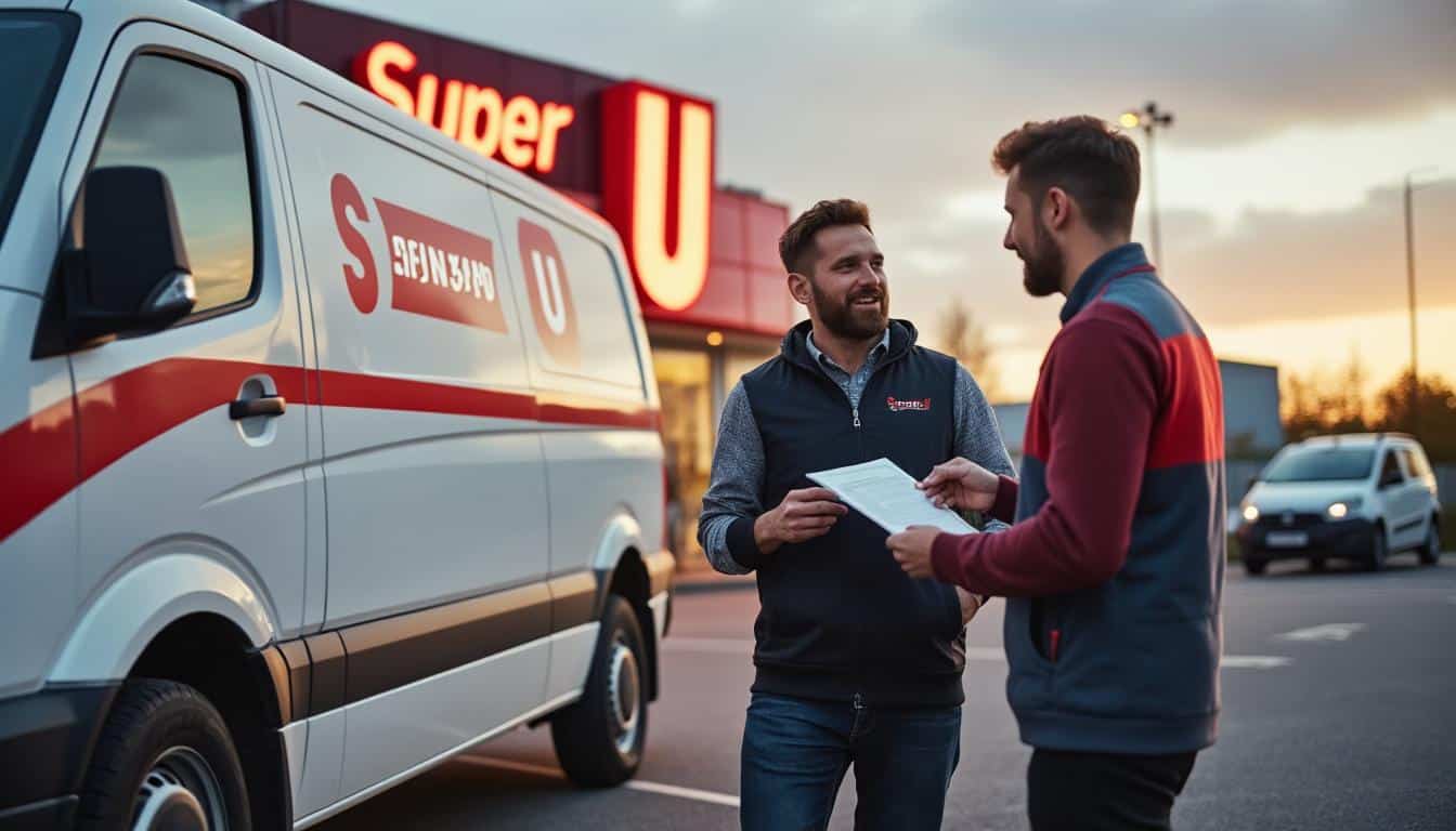 Illustration: Comment fonctionne la location de véhicule utilitaire chez Super U ?