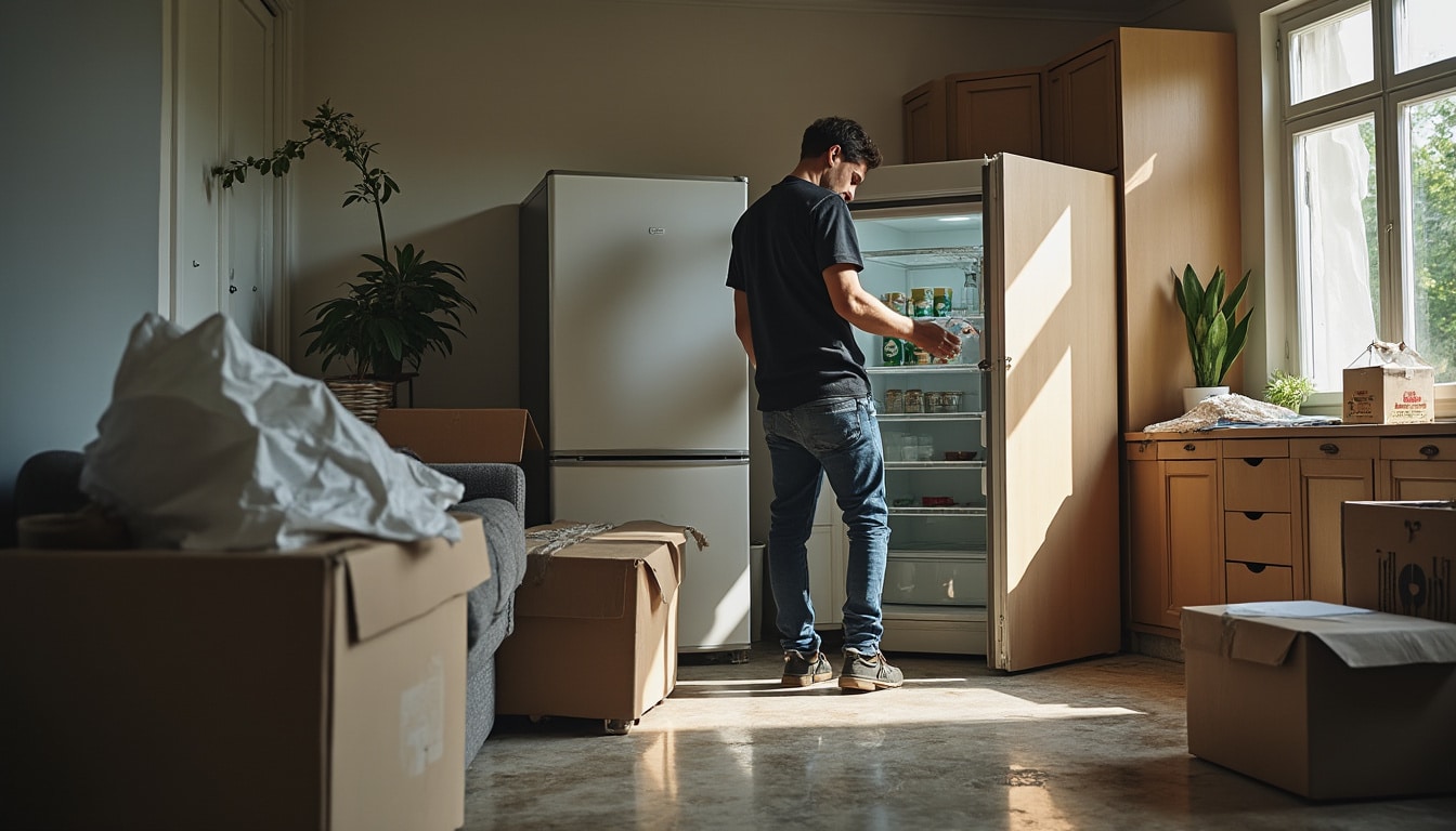 Combien de temps brancher un frigo avant déménagement : guide essentiel