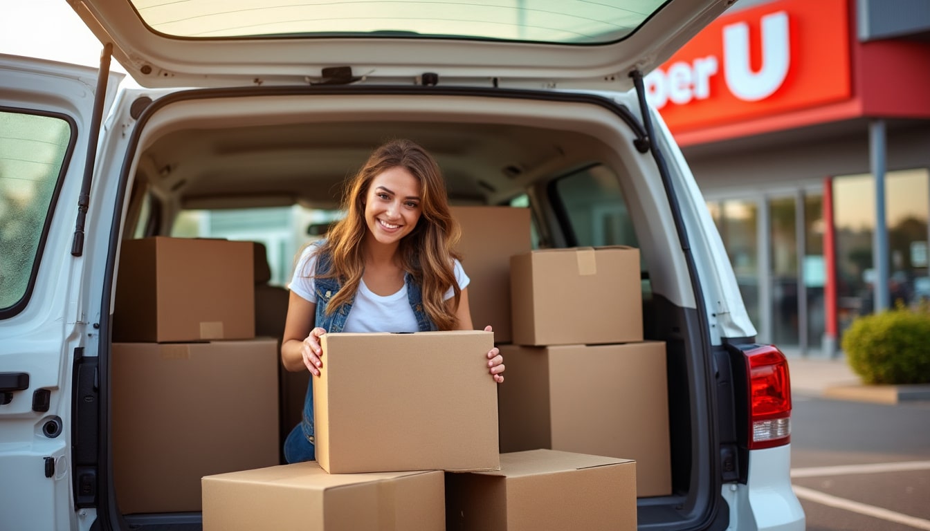 Location d’utilitaire chez Super U : pratique et tarifs compétitifs